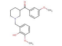 [1-(2-hydroxy-3-methoxybenzyl)-3-piperidinyl](3-methoxyphenyl)methanone