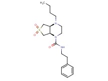 (4aS*,7aR*)-4-butyl-N-(2-phenylethyl)hexahydrothieno[3,4-b]pyrazine-1(2H)-carboxamide 6,6-dioxide