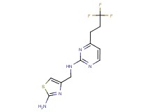 N-[(2-amino-1,3-thiazol-4-yl)methyl]-4-(3,3,3-trifluoropropyl)pyrimidin-2-amine