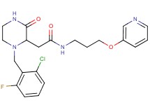 2-[1-(2-chloro-6-fluorobenzyl)-3-oxo-2-piperazinyl]-N-[3-(3-pyridinyloxy)propyl]acetamide