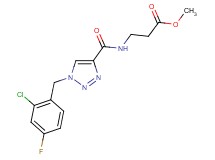 methyl N-{[1-(2-chloro-4-fluorobenzyl)-1H-1,2,3-triazol-4-yl]carbonyl}-beta-alaninate