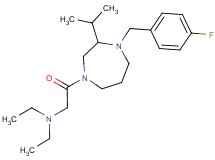N,N-diethyl-2-[4-(4-fluorobenzyl)-3-isopropyl-1,4-diazepan-1-yl]-2-oxoethanamine