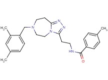 N-{2-[7-(2,4-dimethylbenzyl)-6,7,8,9-tetrahydro-5H-[1,2,4]triazolo[4,3-d][1,4]diazepin-3-yl]ethyl}-4-methylbenzamide