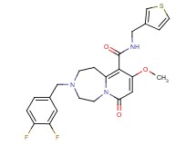 3-(3,4-difluorobenzyl)-9-methoxy-7-oxo-N-(3-thienylmethyl)-1,2,3,4,5,7-hexahydropyrido[1,2-d][1,4]diazepine-10-carboxamide