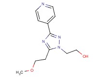 2-[5-(2-methoxyethyl)-3-pyridin-4-yl-1H-1,2,4-triazol-1-yl]ethanol