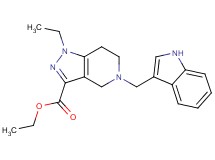 ethyl 1-ethyl-5-(1H-indol-3-ylmethyl)-4,5,6,7-tetrahydro-1H-pyrazolo[4,3-c]pyridine-3-carboxylate