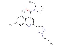 5,7-dimethyl-4-[(2-methylpyrrolidin-1-yl)carbonyl]-2-(1-propyl-1H-pyrazol-4-yl)quinoline