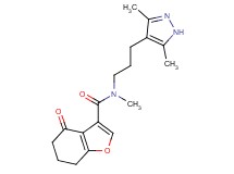 N-[3-(3,5-dimethyl-1H-pyrazol-4-yl)propyl]-N-methyl-4-oxo-4,5,6,7-tetrahydro-1-benzofuran-3-carboxamide