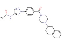 N-[1-(4-{[4-(1,2,3,4-tetrahydro-2-naphthalenyl)-1-piperazinyl]carbonyl}phenyl)-1H-pyrazol-4-yl]acetamide