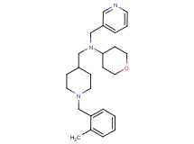 N-{[1-(2-methylbenzyl)-4-piperidinyl]methyl}-N-(3-pyridinylmethyl)tetrahydro-2H-pyran-4-amine