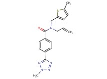 N-allyl-4-(2-methyl-2H-tetrazol-5-yl)-N-[(5-methyl-2-thienyl)methyl]benzamide