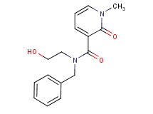 N-benzyl-N-(2-hydroxyethyl)-1-methyl-2-oxo-1,2-dihydropyridine-3-carboxamide