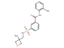 3-({[(3-methyloxetan-3-yl)methyl]amino}sulfonyl)-N-(2-methylphenyl)benzamide