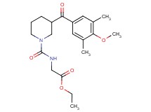 ethyl N-{[3-(4-methoxy-3,5-dimethylbenzoyl)-1-piperidinyl]carbonyl}glycinate