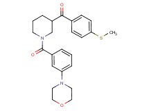 [4-(methylthio)phenyl]{1-[3-(4-morpholinyl)benzoyl]-3-piperidinyl}methanone