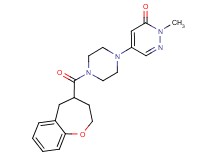 2-methyl-5-[4-(2,3,4,5-tetrahydro-1-benzoxepin-4-ylcarbonyl)piperazin-1-yl]pyridazin-3(2H)-one