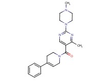 4-methyl-2-(4-methylpiperazin-1-yl)-5-[(4-phenyl-3,6-dihydropyridin-1(2H)-yl)carbonyl]pyrimidine