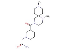 2-{3-[(1,9-dimethyl-1,4,9-triazaspiro[5.5]undec-4-yl)carbonyl]piperidin-1-yl}acetamide