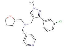 1-[3-(3-chlorophenyl)-1-methyl-1H-pyrazol-4-yl]-N-(4-pyridinylmethyl)-N-(tetrahydro-2-furanylmethyl)methanamine