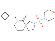 7-(cyclobutylmethyl)-2-(morpholin-4-ylsulfonyl)-2,7-diazaspiro[4.5]decan-6-one