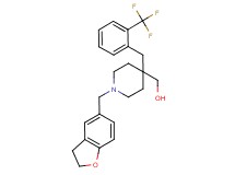 {1-(2,3-dihydro-1-benzofuran-5-ylmethyl)-4-[2-(trifluoromethyl)benzyl]-4-piperidinyl}methanol