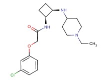 2-(3-chlorophenoxy)-N-{(1S*,2R*)-2-[(1-ethyl-4-piperidinyl)amino]cyclobutyl}acetamide