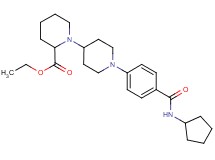 ethyl 1'-{4-[(cyclopentylamino)carbonyl]phenyl}-1,4'-bipiperidine-2-carboxylate