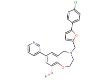 4-{[5-(4-chlorophenyl)-2-furyl]methyl}-7-(3-pyridinyl)-2,3,4,5-tetrahydro-1,4-benzoxazepin-9-ol