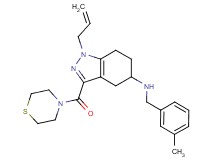 1-allyl-N-(3-methylbenzyl)-3-(4-thiomorpholinylcarbonyl)-4,5,6,7-tetrahydro-1H-indazol-5-amine