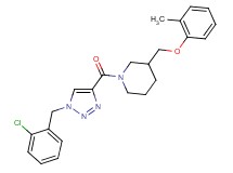 1-{[1-(2-chlorobenzyl)-1H-1,2,3-triazol-4-yl]carbonyl}-3-[(2-methylphenoxy)methyl]piperidine