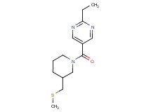 2-ethyl-5-({3-[(methylthio)methyl]piperidin-1-yl}carbonyl)pyrimidine