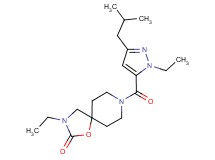 3-ethyl-8-[(1-ethyl-3-isobutyl-1H-pyrazol-5-yl)carbonyl]-1-oxa-3,8-diazaspiro[4.5]decan-2-one