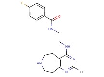 4-fluoro-N-[2-(6,7,8,9-tetrahydro-5H-pyrimido[4,5-d]azepin-4-ylamino)ethyl]benzamide