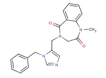 4-[(1-benzyl-1H-imidazol-5-yl)methyl]-1-methyl-3,4-dihydro-1H-1,4-benzodiazepine-2,5-dione