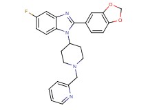 2-(1,3-benzodioxol-5-yl)-5-fluoro-1-[1-(2-pyridinylmethyl)-4-piperidinyl]-1H-benzimidazole