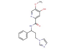 4-hydroxy-N-[3-(1H-imidazol-1-yl)-1-phenylpropyl]-5-methoxy-2-pyridinecarboxamide