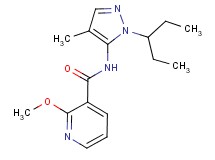 N-[1-(1-ethylpropyl)-4-methyl-1H-pyrazol-5-yl]-2-methoxynicotinamide