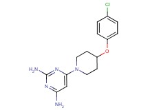 6-[4-(4-chlorophenoxy)-1-piperidinyl]-2,4-pyrimidinediamine