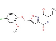 5-[(4-chloro-2-methoxyphenoxy)methyl]-N-[1-(hydroxymethyl)propyl]isoxazole-3-carboxamide