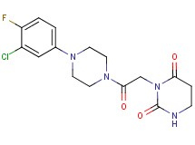 3-{2-[4-(3-chloro-4-fluorophenyl)piperazin-1-yl]-2-oxoethyl}dihydropyrimidine-2,4(1H,3H)-dione