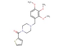 1-(2-thienylcarbonyl)-4-(2,3,4-trimethoxybenzyl)piperazine trifluoroacetate