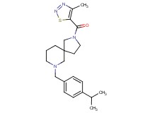 7-(4-isopropylbenzyl)-2-[(4-methyl-1,2,3-thiadiazol-5-yl)carbonyl]-2,7-diazaspiro[4.5]decane