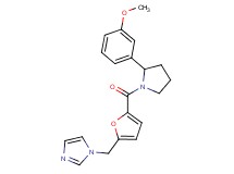 1-[(5-{[2-(3-methoxyphenyl)-1-pyrrolidinyl]carbonyl}-2-furyl)methyl]-1H-imidazole