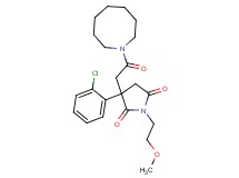 3-[2-(1-azocanyl)-2-oxoethyl]-3-(2-chlorophenyl)-1-(2-methoxyethyl)-2,5-pyrrolidinedione