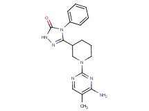 5-[1-(4-amino-5-methylpyrimidin-2-yl)piperidin-3-yl]-4-phenyl-2,4-dihydro-3H-1,2,4-triazol-3-one