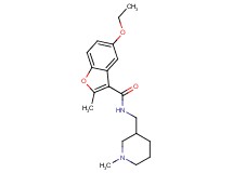 5-ethoxy-2-methyl-N-[(1-methylpiperidin-3-yl)methyl]-1-benzofuran-3-carboxamide