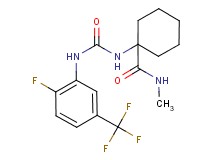 1-[({[2-fluoro-5-(trifluoromethyl)phenyl]amino}carbonyl)amino]-N-methylcyclohexanecarboxamide