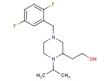 2-[4-(2,5-difluorobenzyl)-1-isopropyl-2-piperazinyl]ethanol