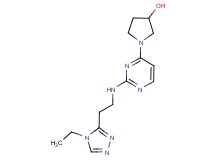 1-(2-{[2-(4-ethyl-4H-1,2,4-triazol-3-yl)ethyl]amino}pyrimidin-4-yl)pyrrolidin-3-ol