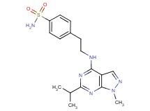 4-{2-[(6-isopropyl-1-methyl-1H-pyrazolo[3,4-d]pyrimidin-4-yl)amino]ethyl}benzenesulfonamide